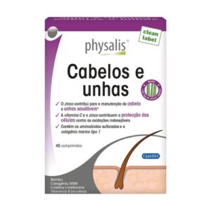 PHYSALIS CABELOS E UNHAS – 45 COMPRIMIDOS –  BIOCÊUTICA