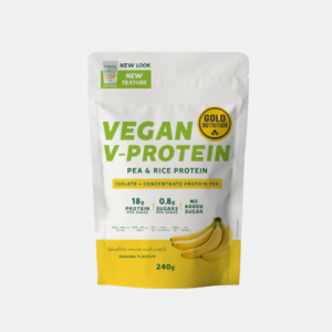 VEGAN V-PROTEIN BANANA – 240G – GOLD NUTRITION