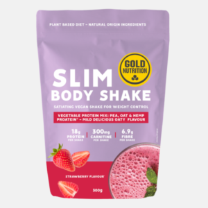 SLIM BODY SHAKE MORANGO – 300G – GOLD NUTRITION