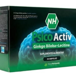 PSICO ACTIV + GINKGO BILOBA + LECITINA – 30 AMPOLAS – NOVO HORIZONTE