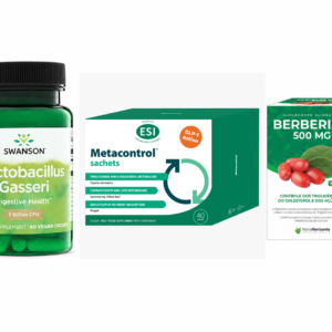 PACK METACONTROL 40 SAQUETAS + BERBERINA 500MG 90 CÁPSULAS + LACTOBACILUS GASSERI 60 CÁPSULAS