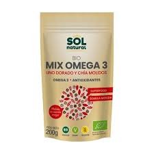MIX  ÓMEGA 3 DE LINHAÇA E CHIA MOIDA - 200GR