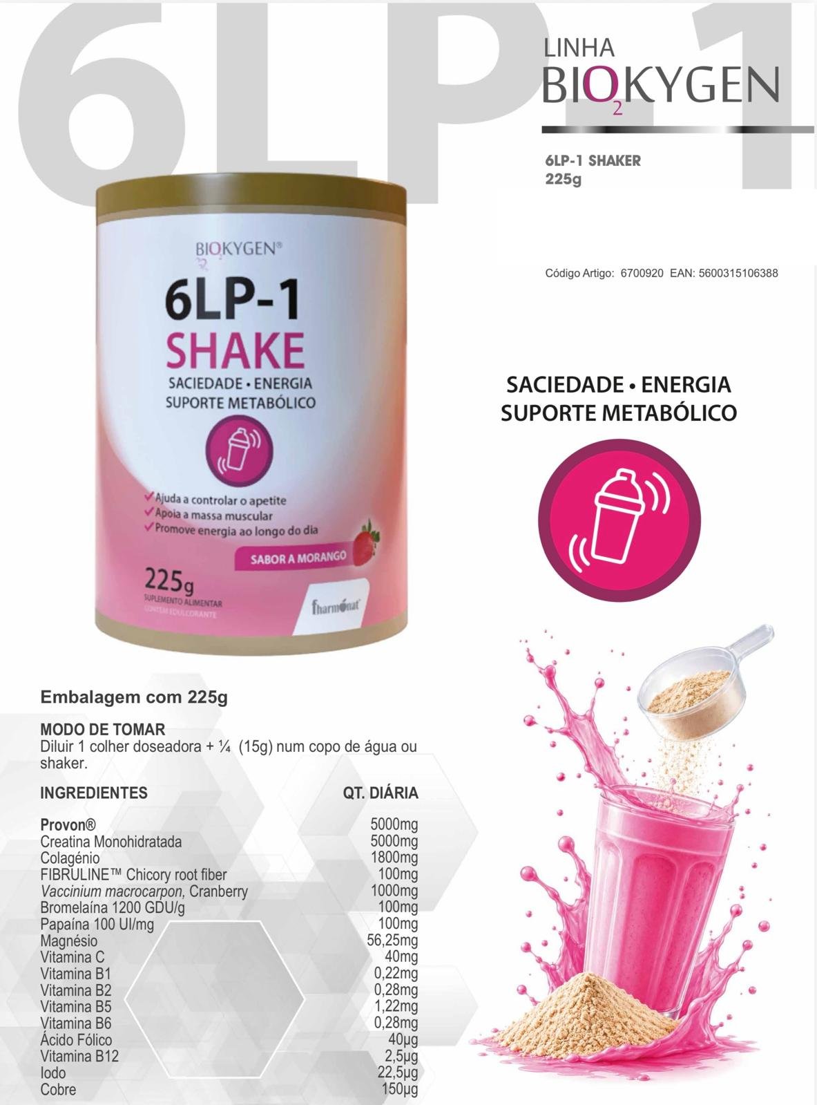 BIOKYGEN GLP-1 SHAKE - 225GR - FHARMONAT - Image 2