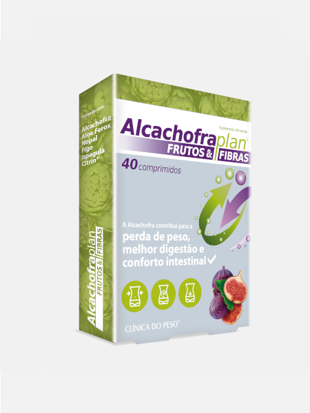 ALCACHOFRA PLAN FRUTOS E FIBRAS - 40 COMPRIMIDOS - FHARMONAT