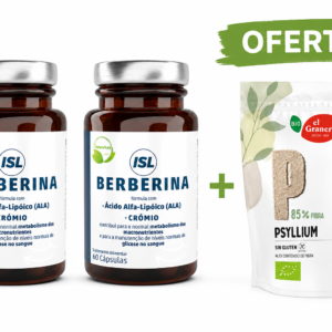 PACK ISL BERBERINA HC1 + ALA + CRÓMIO + PIPERINA – 60 CÁPSULAS + OFERTA PSYLLIUM