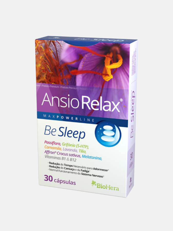 ANSIORELAX BE SLEEP - 30 CÁPSULAS - BIO HERA