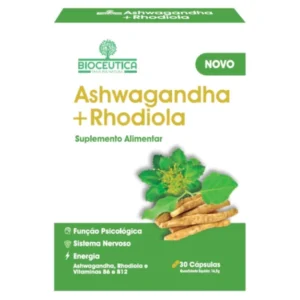 ASHWAGANDHA + RHODIOLA – 30 CÁPSULAS – BIOCEUTICA