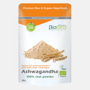 ASHWAGANDHA 100% ROOT POWDER BIO – 150 GR – BIOTONA