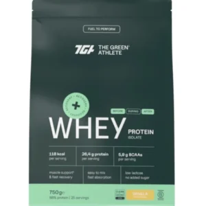 WHEY PROTEIN ISOLATE VANILLA – 750GR – TGA THE GREEN ATHLETE