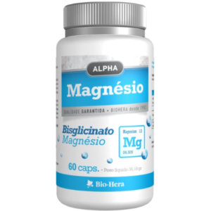 ALPHA MAGNÉSIO BISGLICINATO - 60 CÁPSULAS - BIO HERA