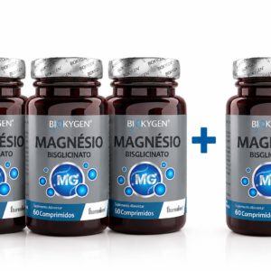 BIOKYGEN MAGNÉSIO BISGLICINATO – 60 COMPRIMIDOS – FHARMONAT – COMPRA 3 LEVA 4