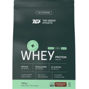 WHEY PROTEIN ISOLATE CHOCOLATE BIO – 750GR – TGA THE GREEN ATHLETE