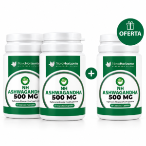 NOVO HORIZONTE ASHWAGANDHA 500MG – 60 CÁPSULAS – PAGA 2 LEVA 3